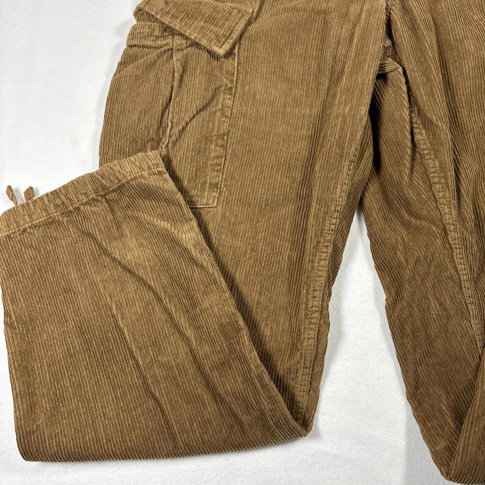 Vans Mens Pants 31 Brown Corduroy Service Cargo Loose Tapered Fit Baggy Y2K - Picture 3 of 16